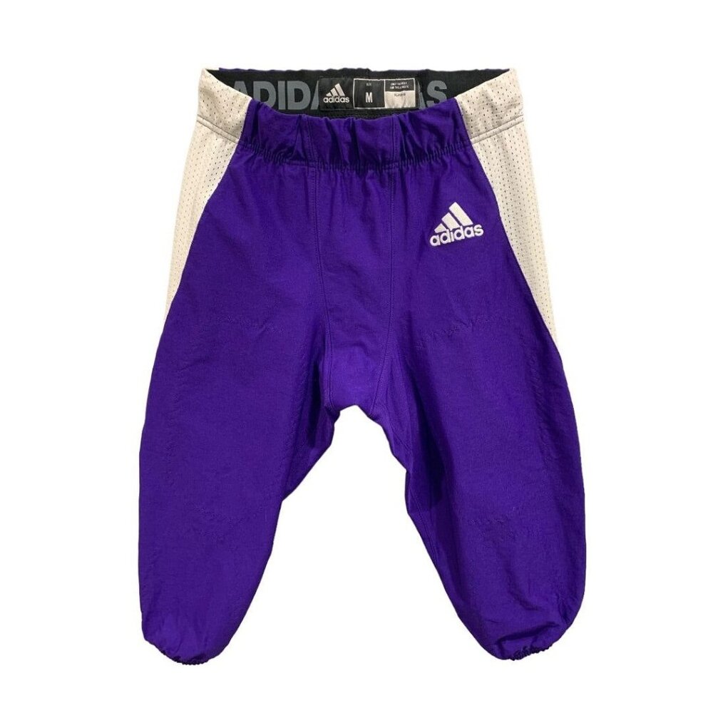 Medium Adidas Mens Purple White Football Pants GG7413 Woven
